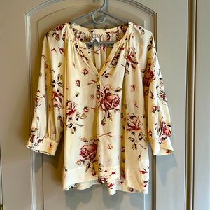 Joie size small flower silk blouse